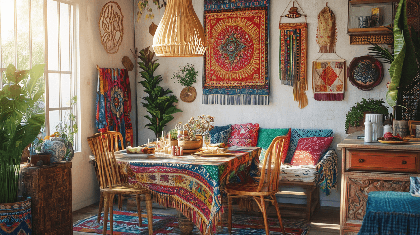 Dining room in Boho style: Creative design ideas