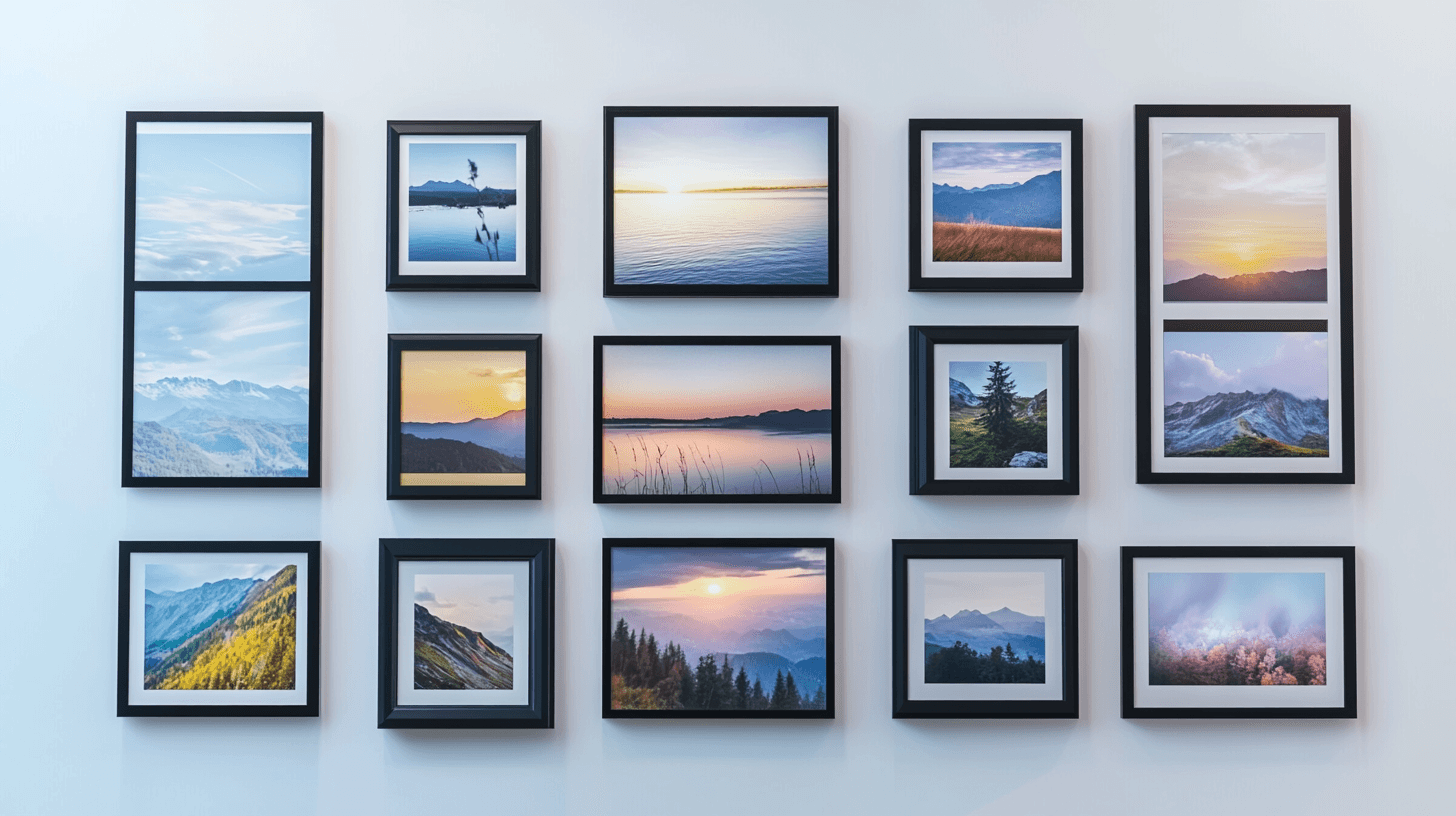Creative layouts for your photo wall