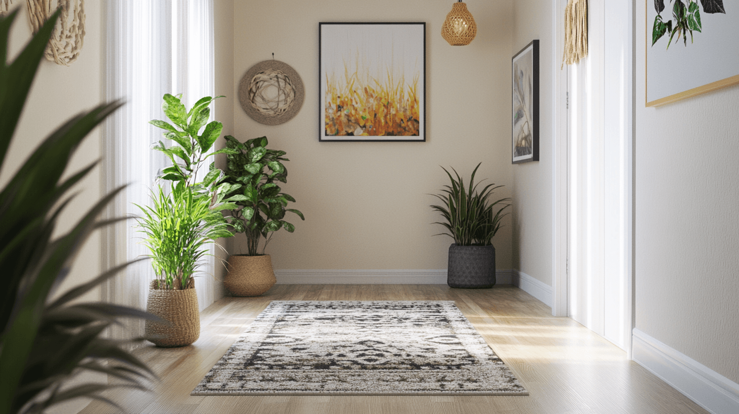 Decorative elements for an inviting hallway