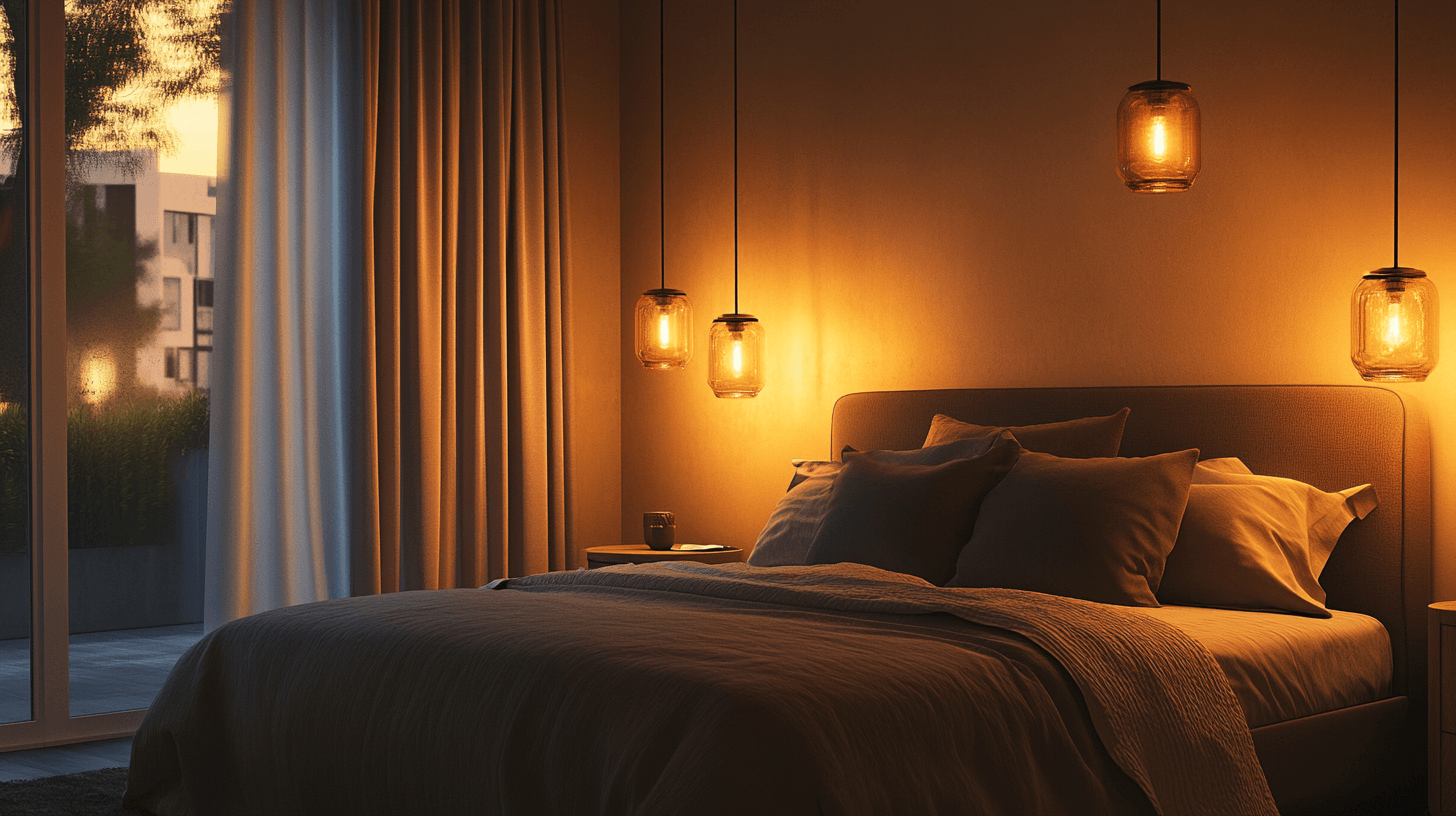 Pendant lights in the bedroom: For a relaxed atmosphere