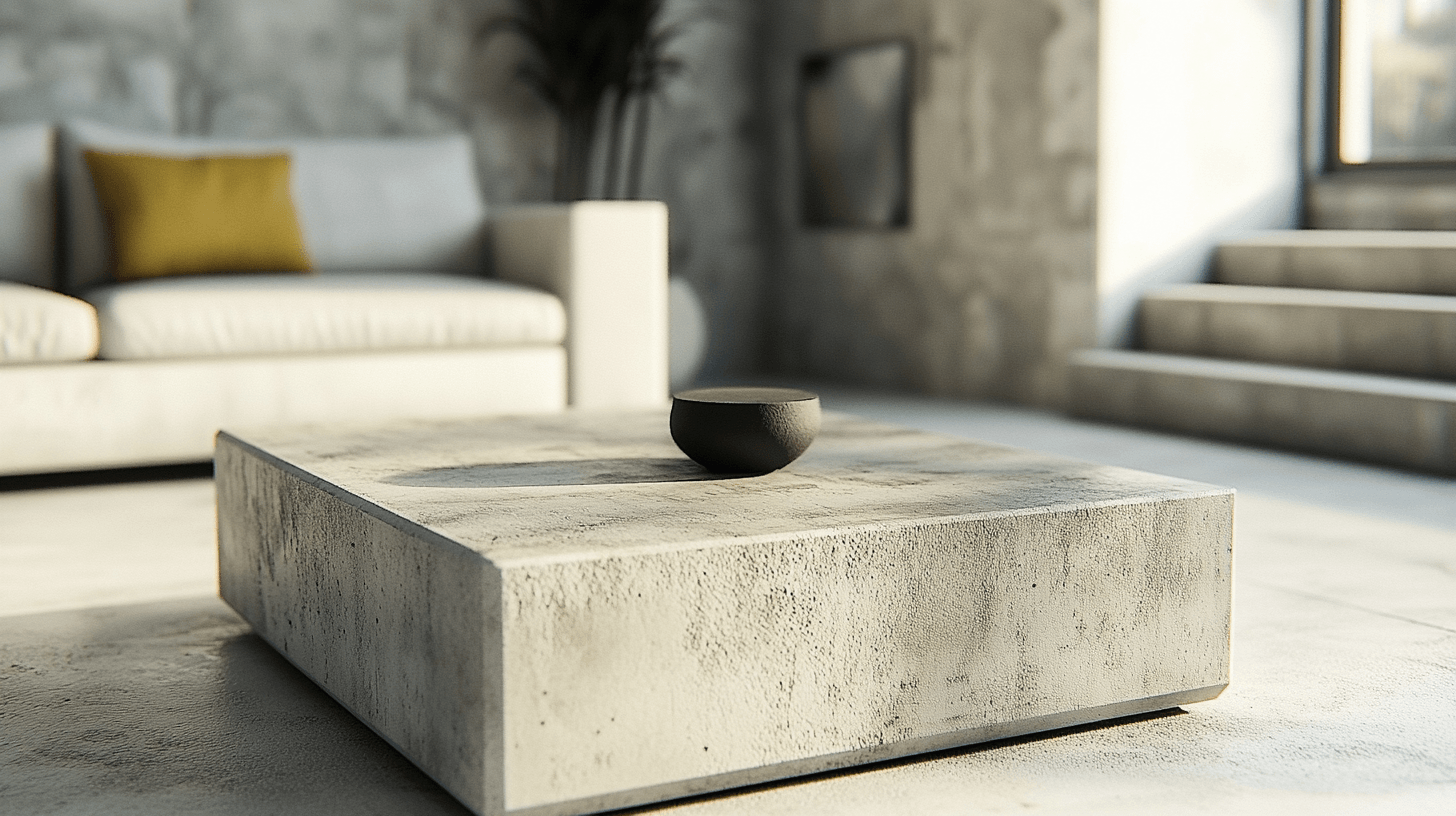 Concrete furniture: Robust and stylish