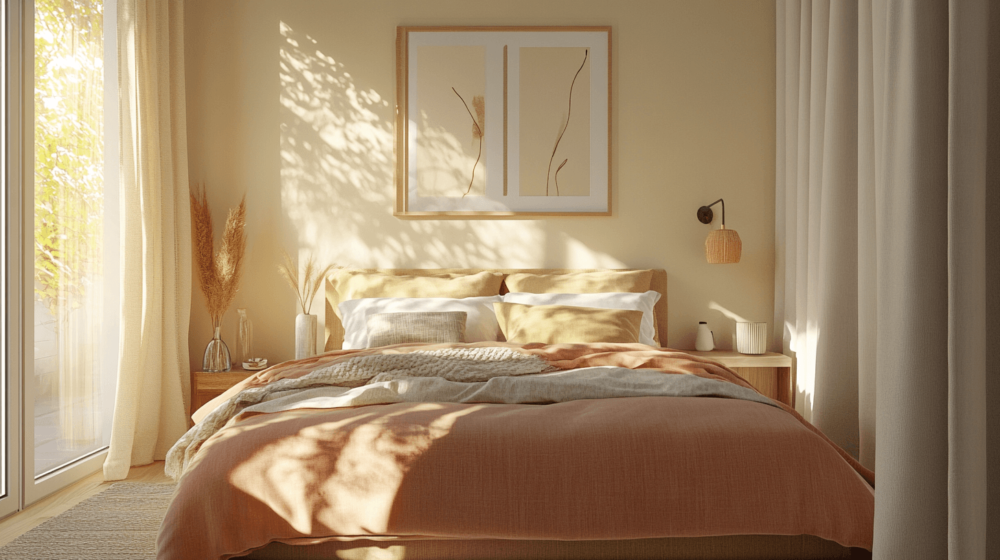 Color combinations for a harmonious bedroom