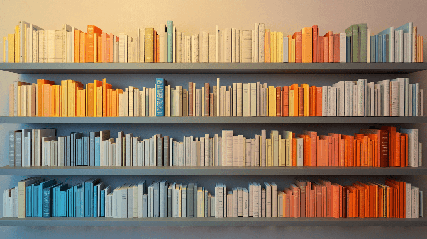 Creative wall decoration with books