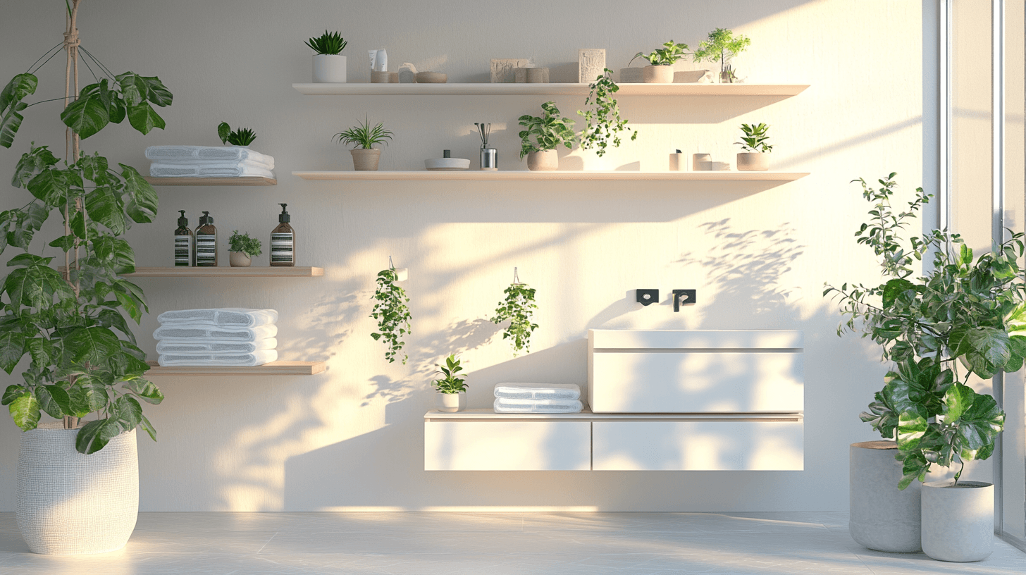 Decor ideas for the bathroom: Stylish storage and decor