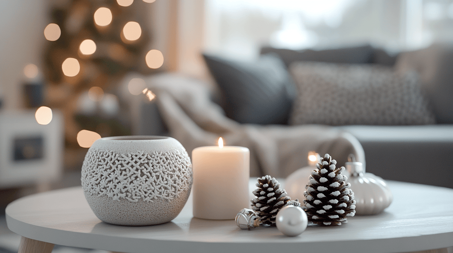 Color palette: Subtle tones for a calm holiday mood