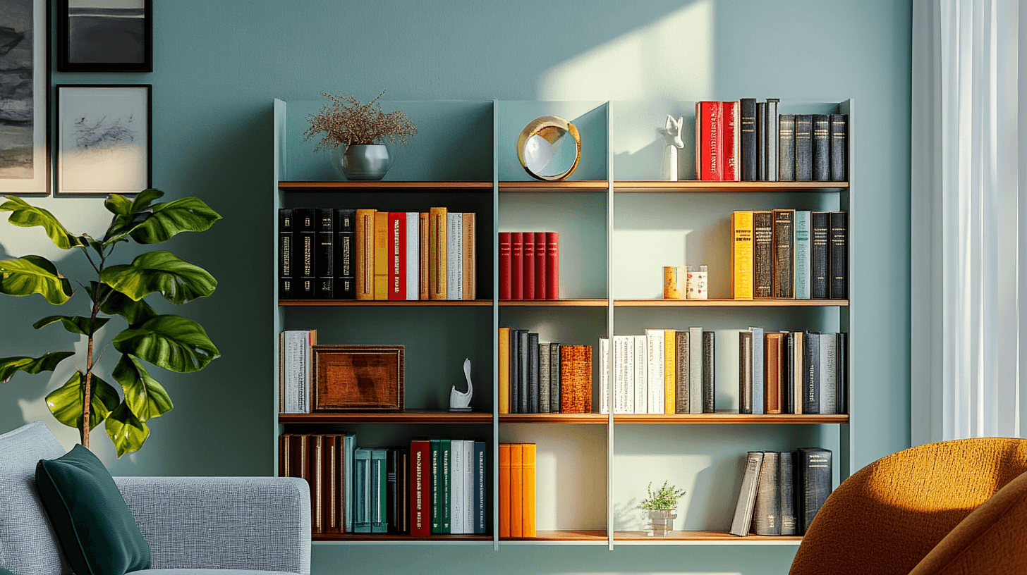 Design bookshelves as eye-catchers