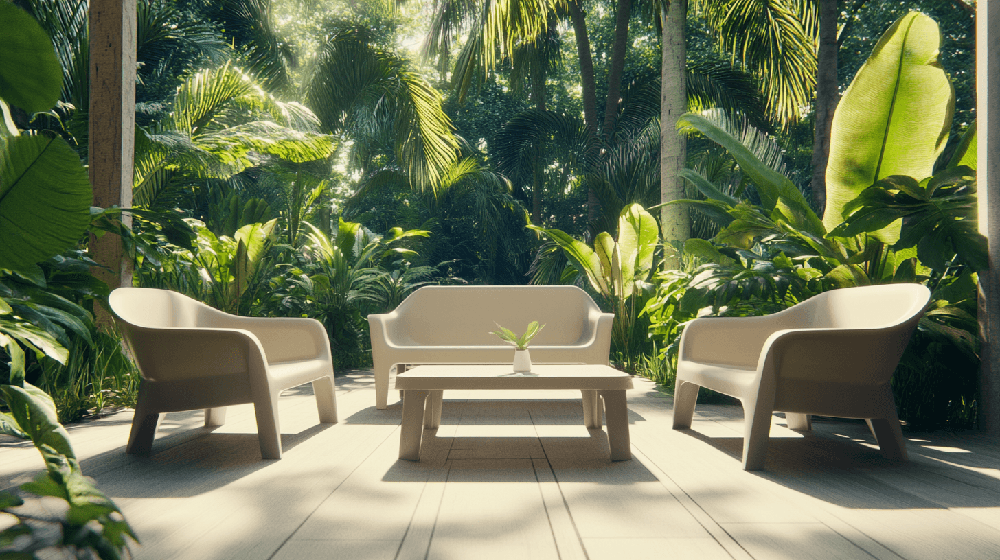 Garden furniture made of plastic: Light, durable, and easy to maintain