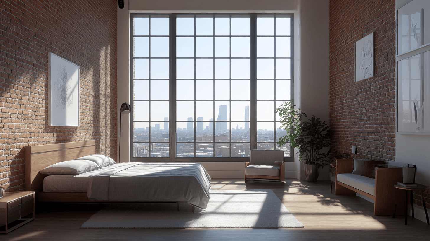 Loft-style bedroom: Design it modern and open