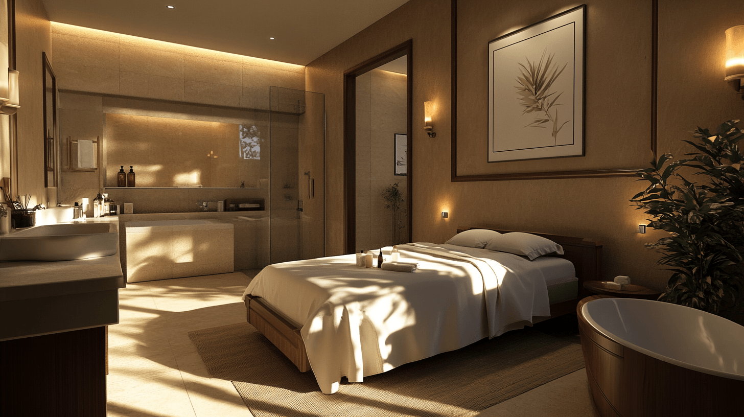 Guest room with private bathroom: Luxury and comfort for guests