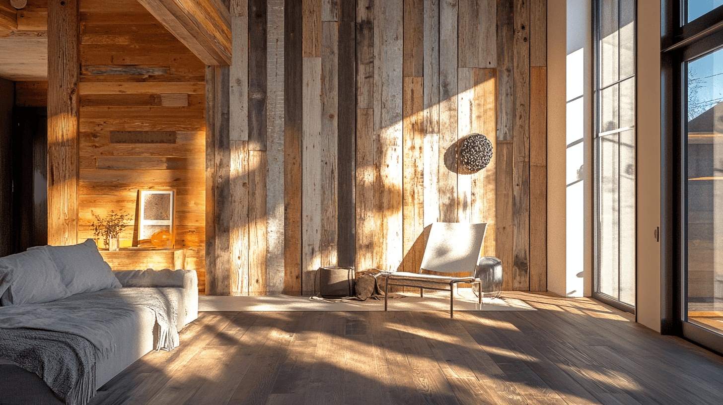 Living styles that perfectly match reclaimed wood