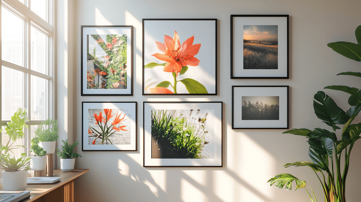 Decoration techniques for an impressive photo wall