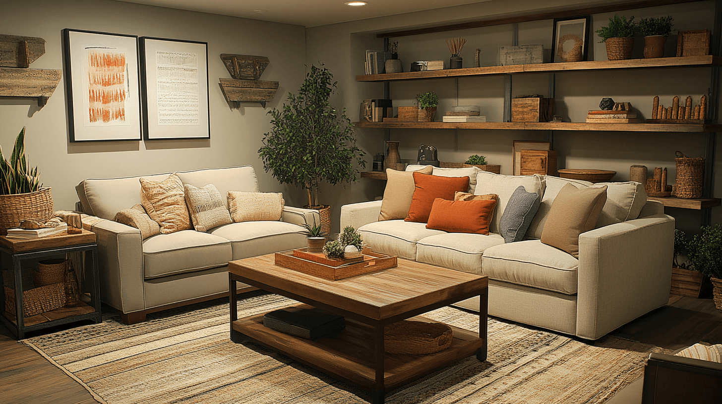 Furniture for the basement living room: Comfort meets functionality