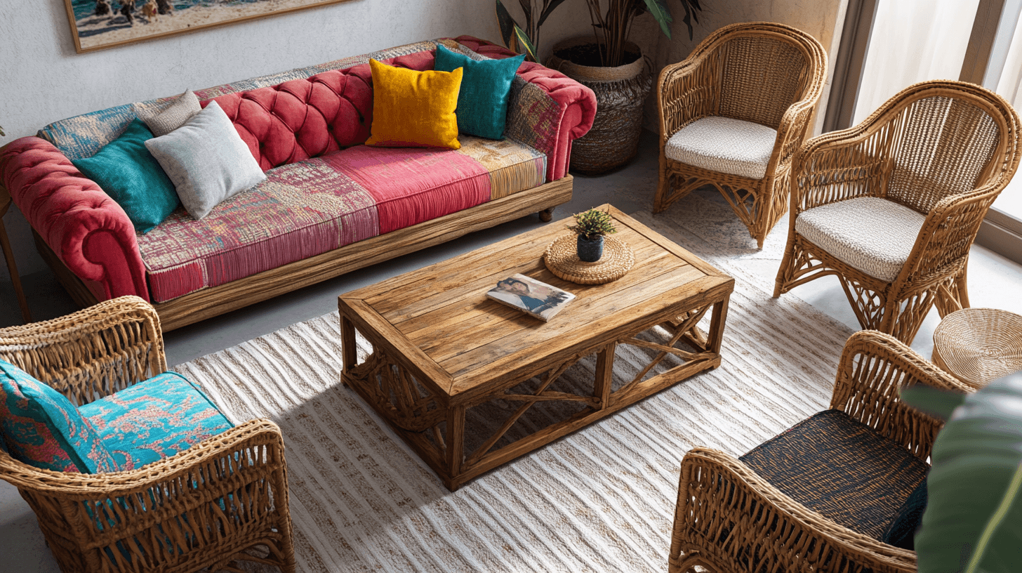 Furniture in Boho-Chic style