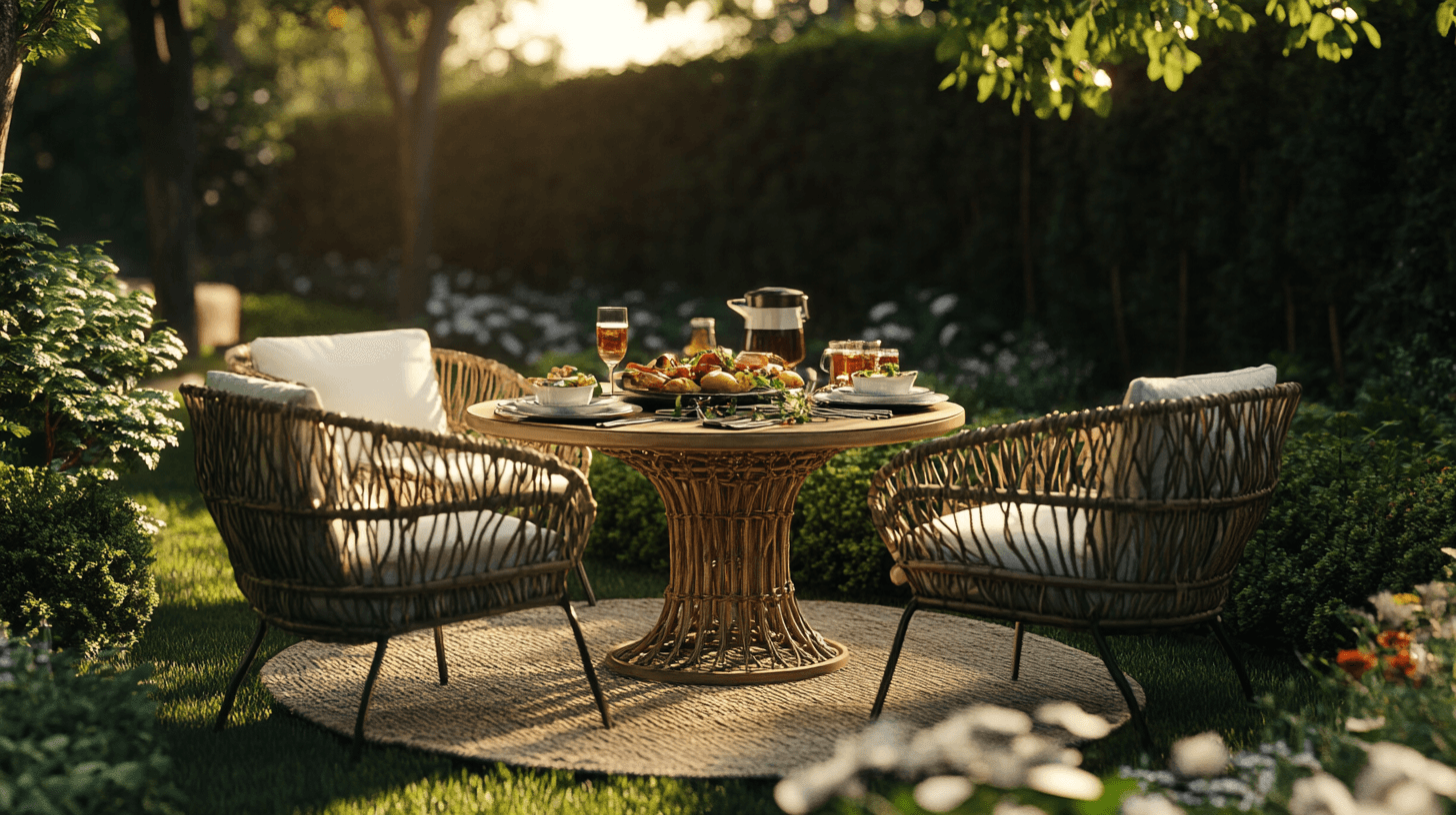 Dining areas in the garden: From picnics to gourmet dinners