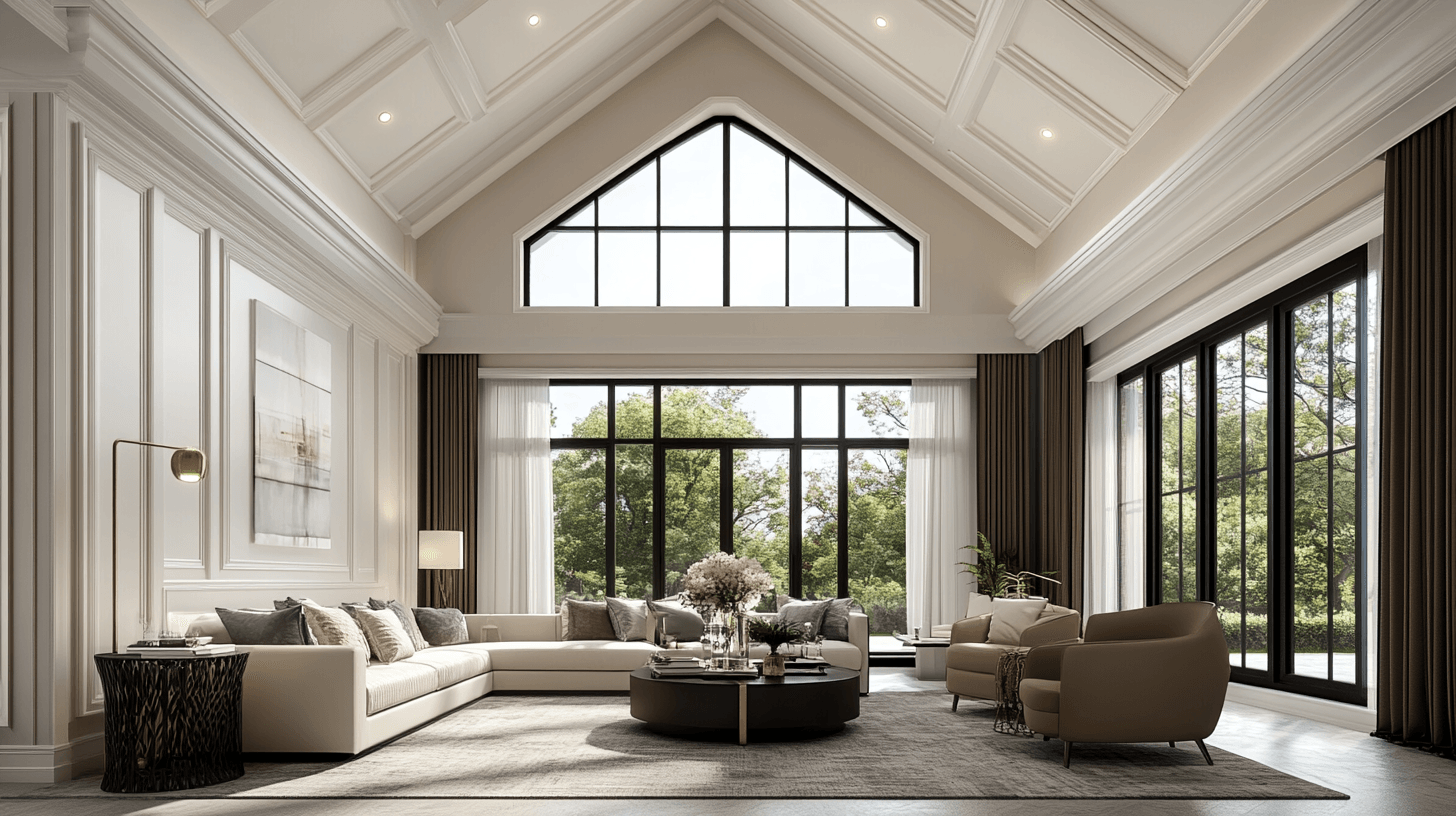 Living room with high ceiling: How to make the most of the space