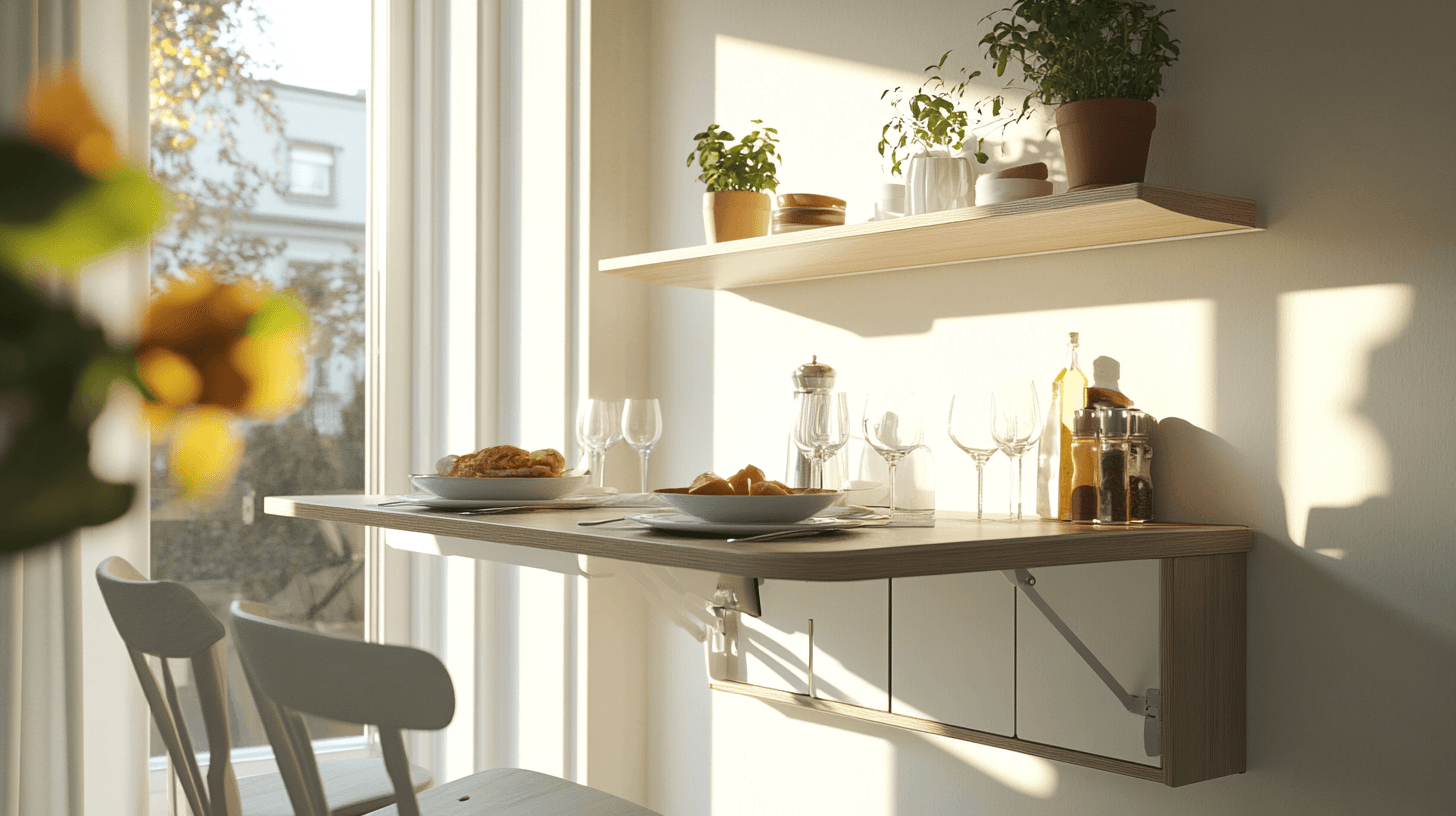 Space-saving furniture for the dining area