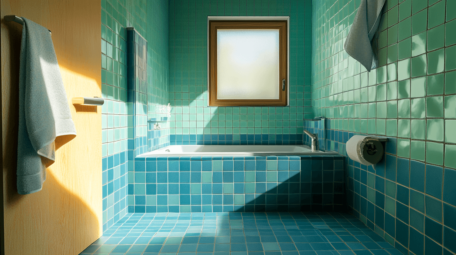 Combination of blue and green tones