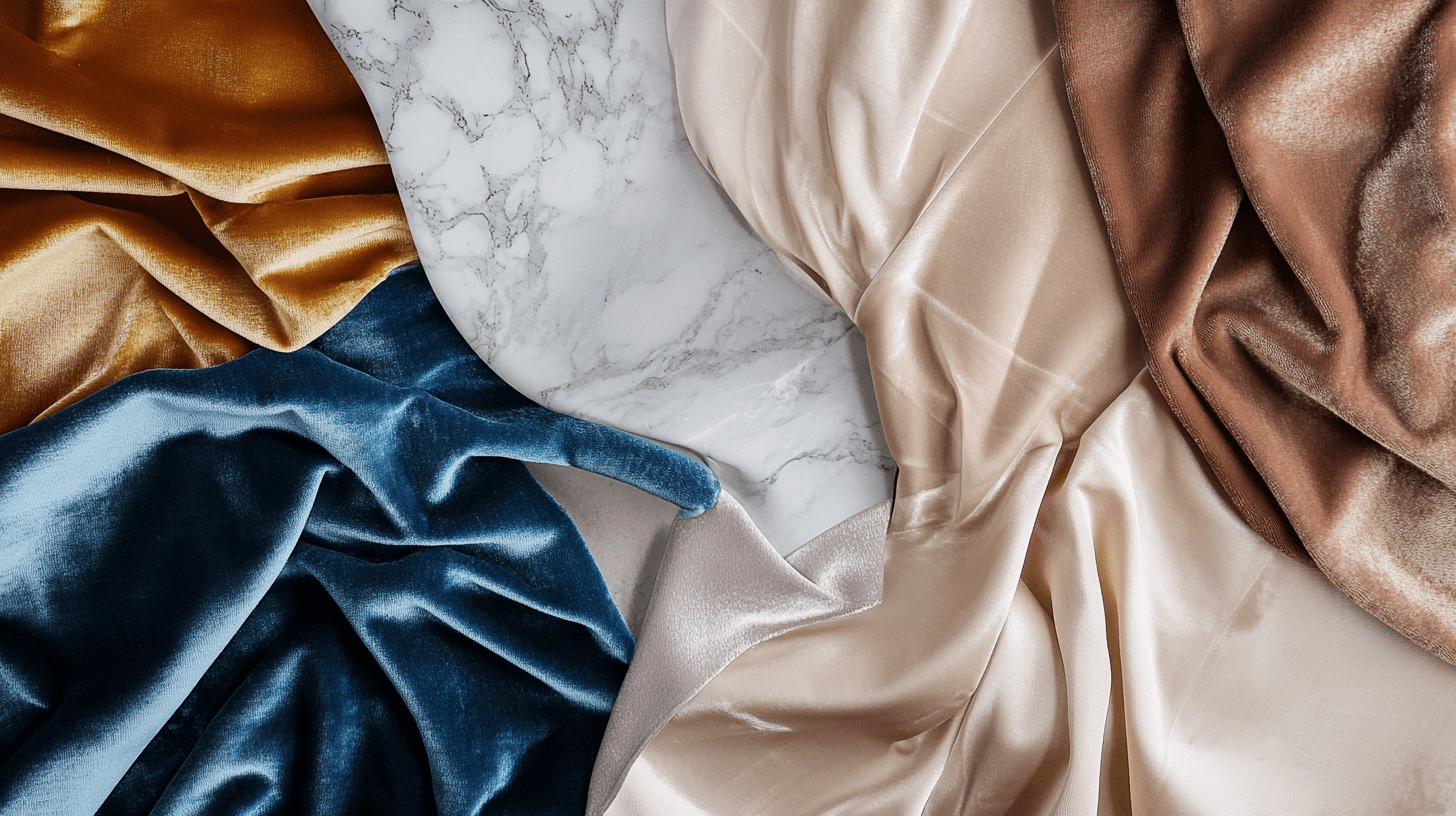 Luxurious materials for the glamour style