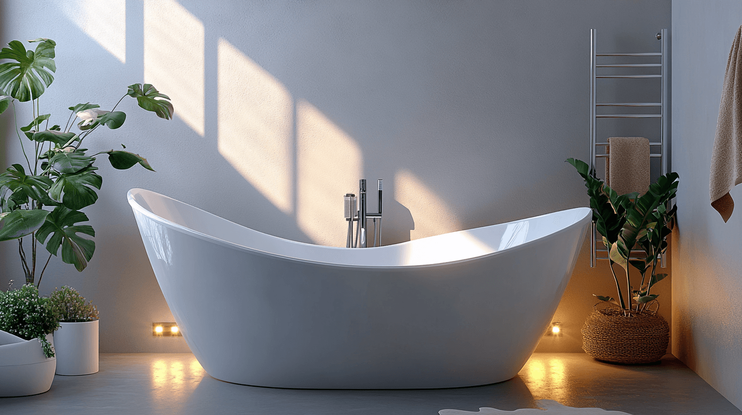 Bathroom in wellness style: Relaxation at home