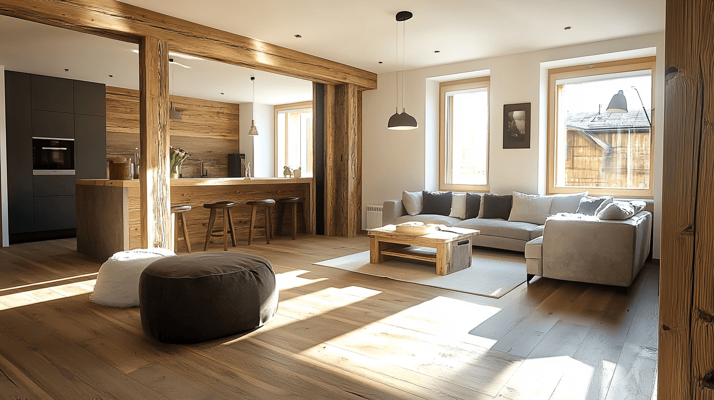 Combining living styles: Rustic meets Modernity