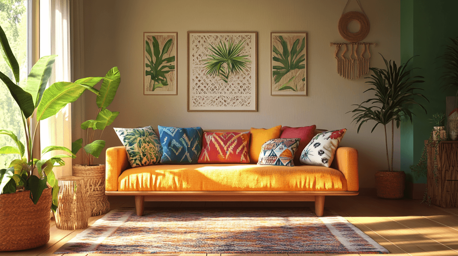 Decorative Accents: How to Set Highlights in Tropical Boho Style