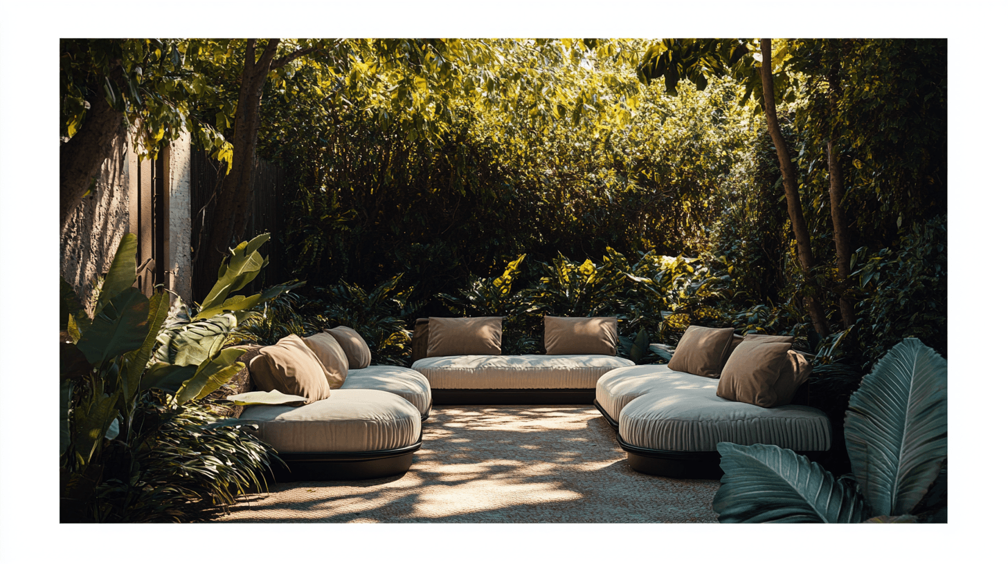 Outdoor upholstered furniture: Comfort like in the living room