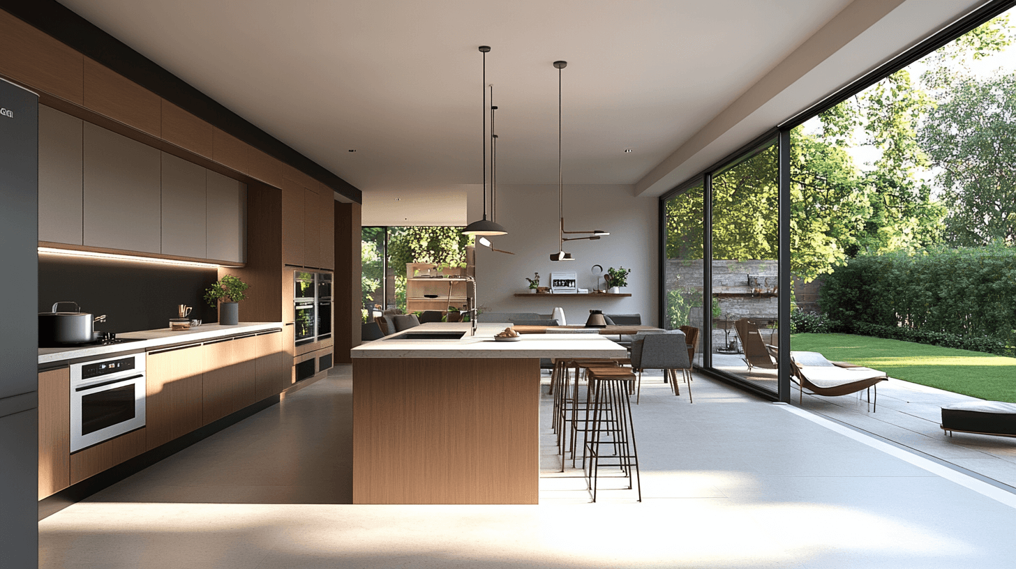 Advantages of an open kitchen with an island