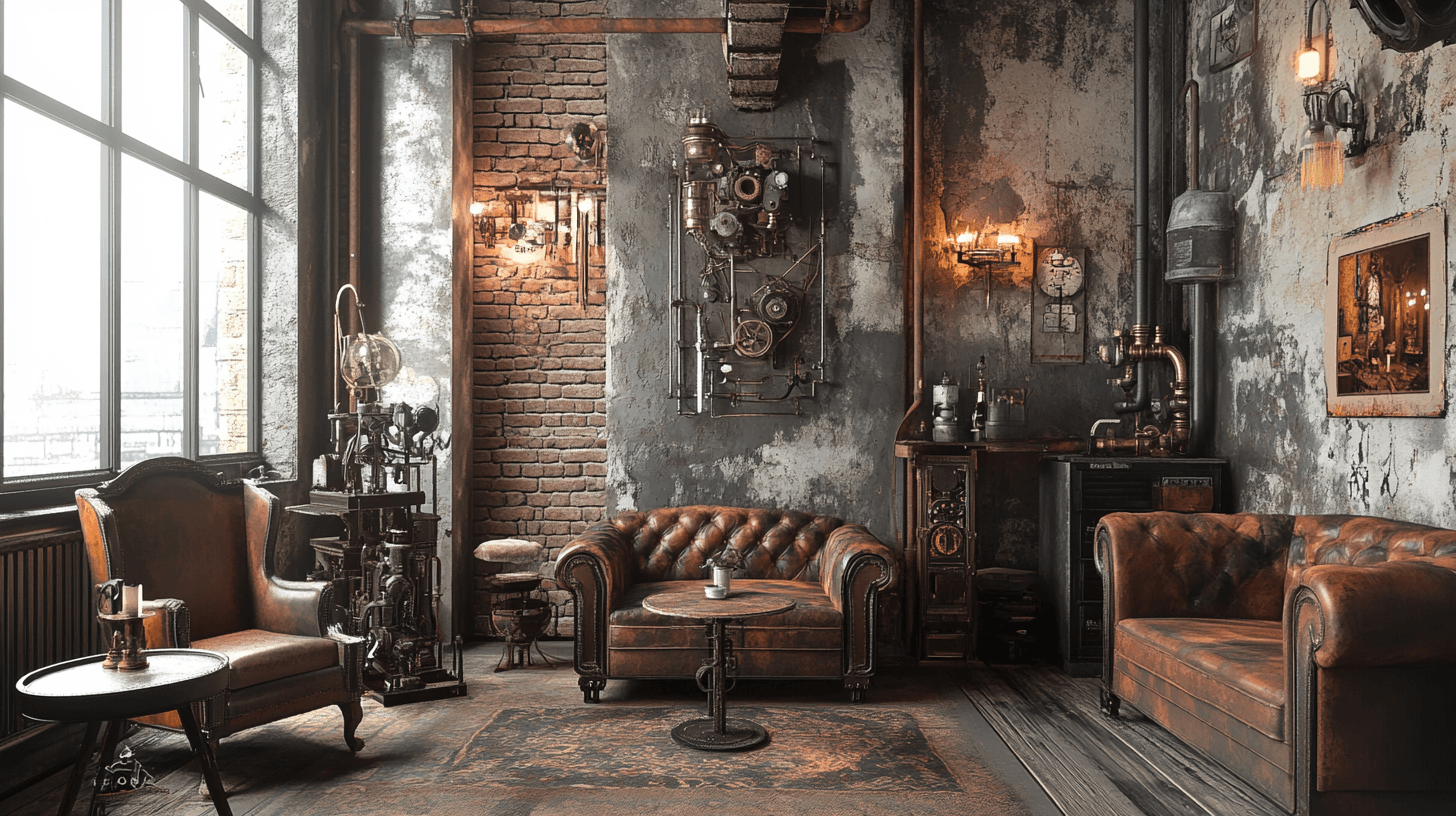 Living Styles in Steampunk Design: Rooms Full of History and Fantasy