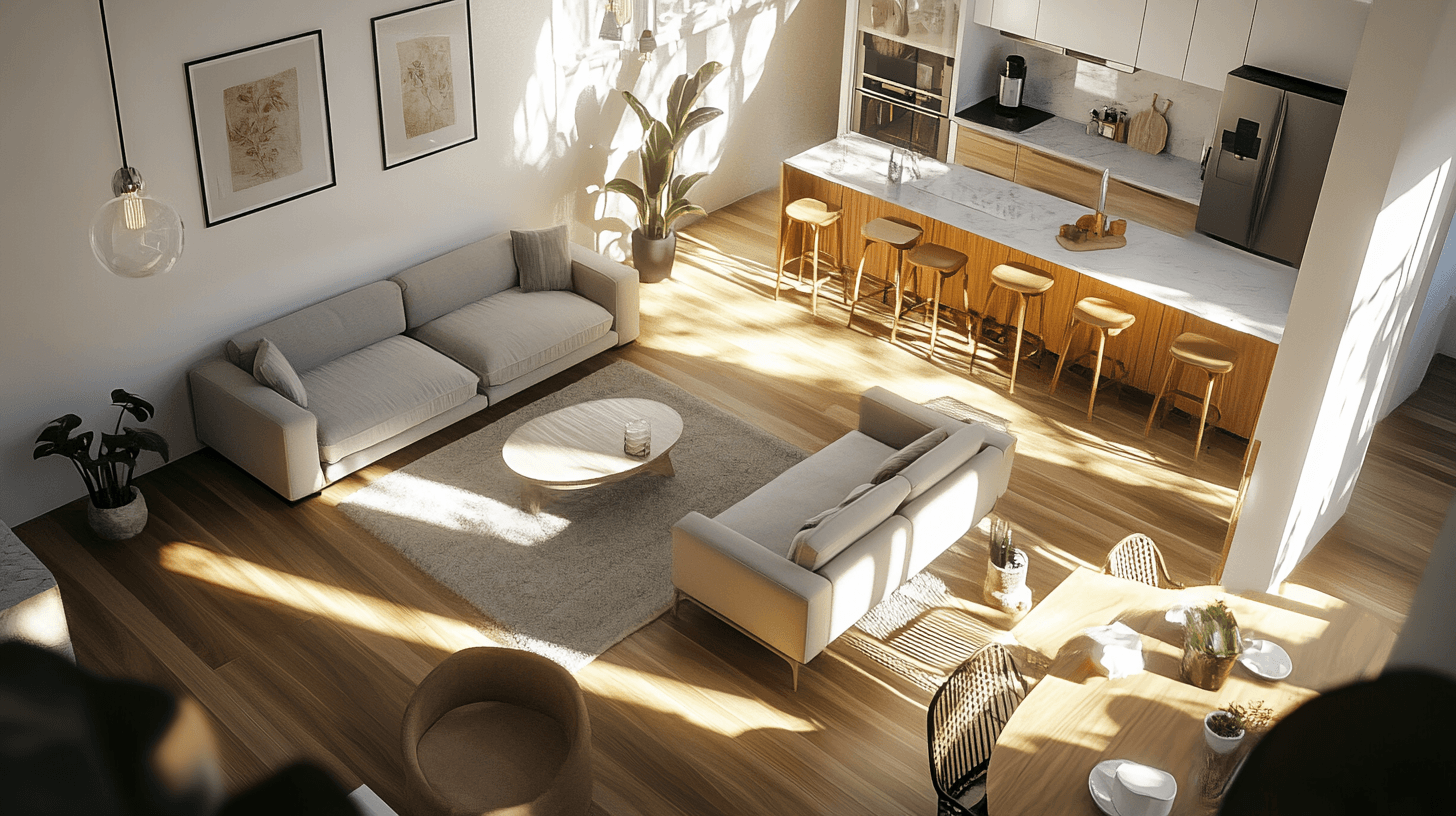 Furniture and decoration for open living spaces