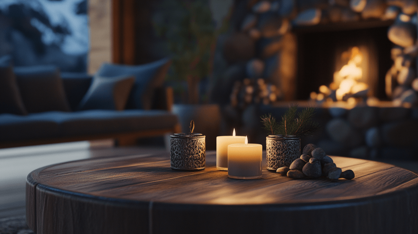 Decorative elements for an alpine ambiance