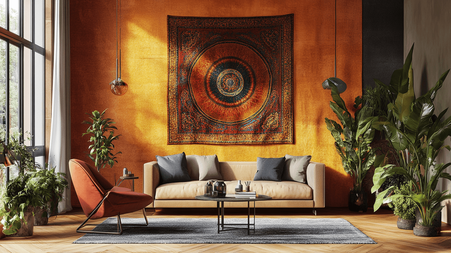 Modern tapestries as eye-catchers