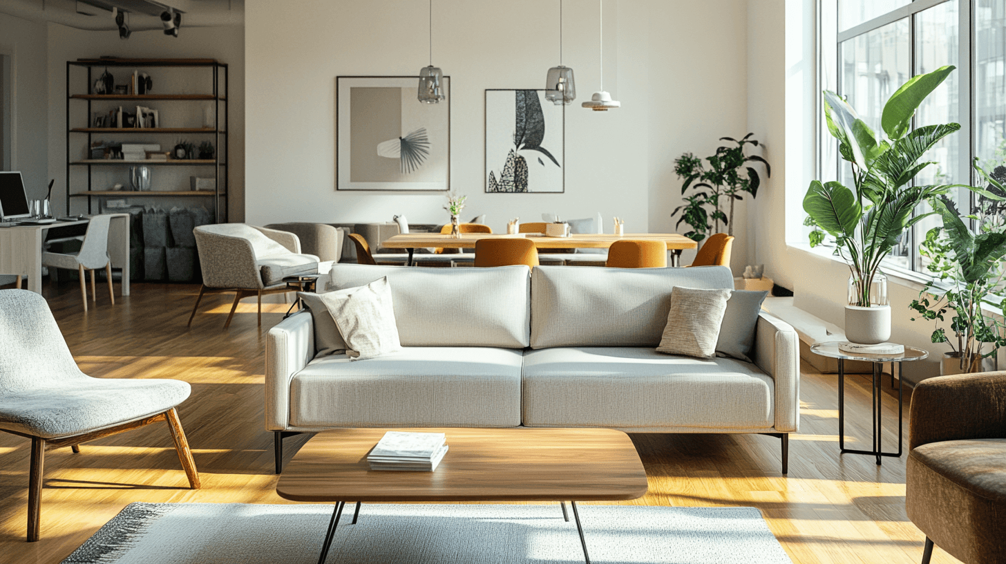 Multifunctional Living Room: Living, Dining, and Working in One Space