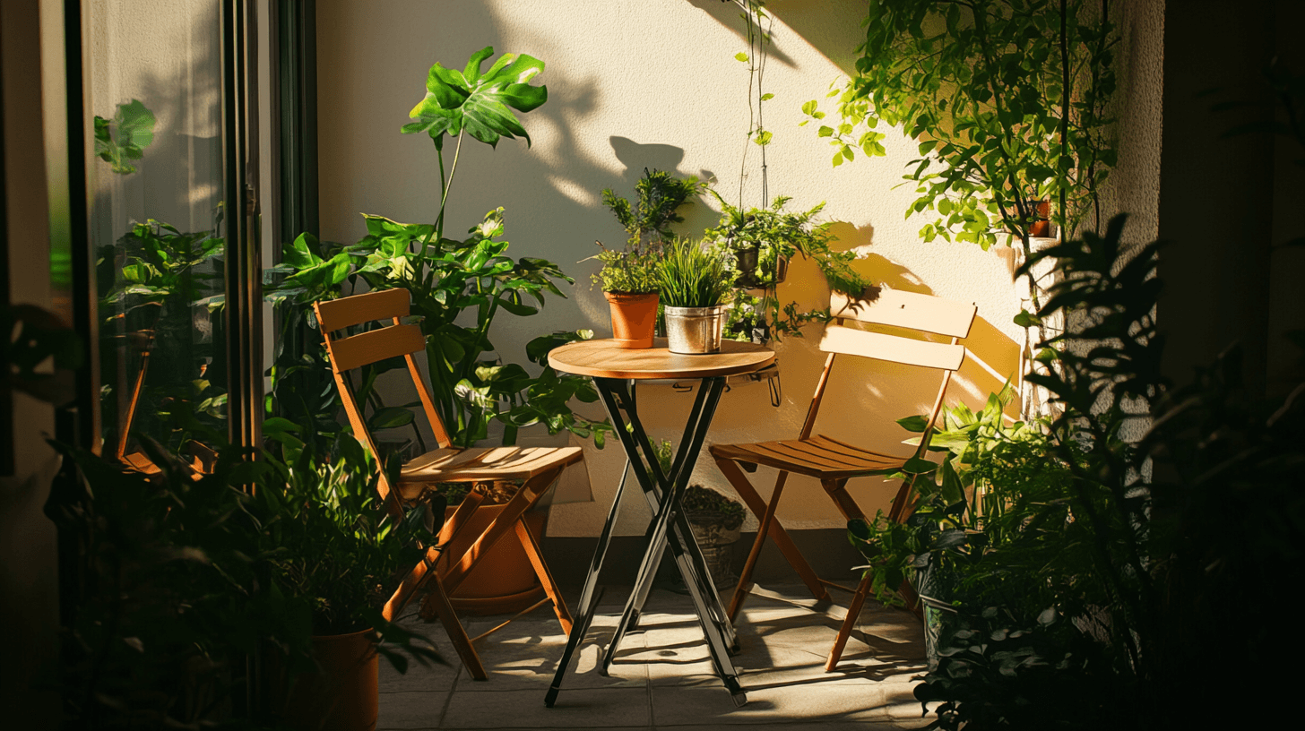 Terrace furniture for small balconies: Space-saving and cozy