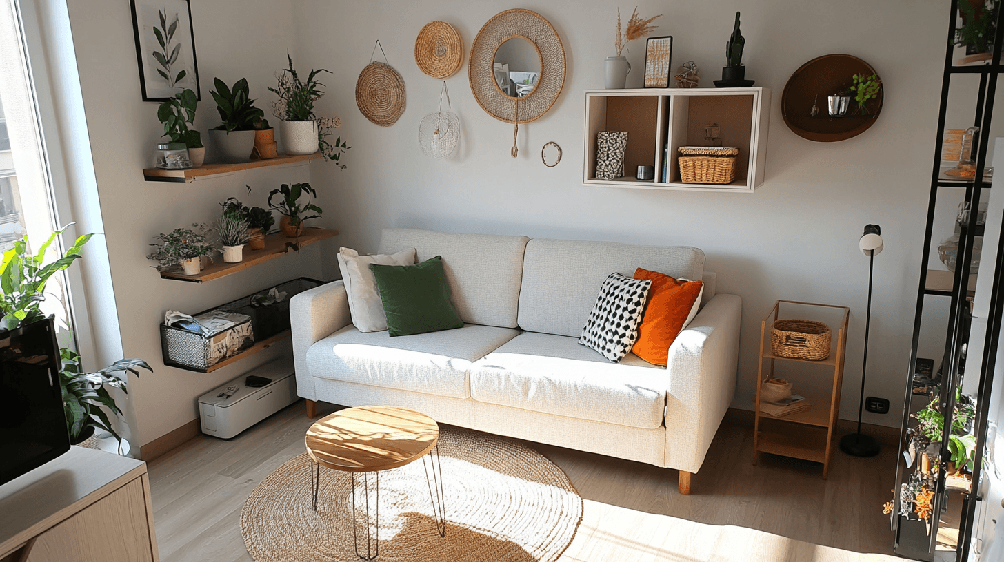 Creative ideas for small living rooms: storage and design
