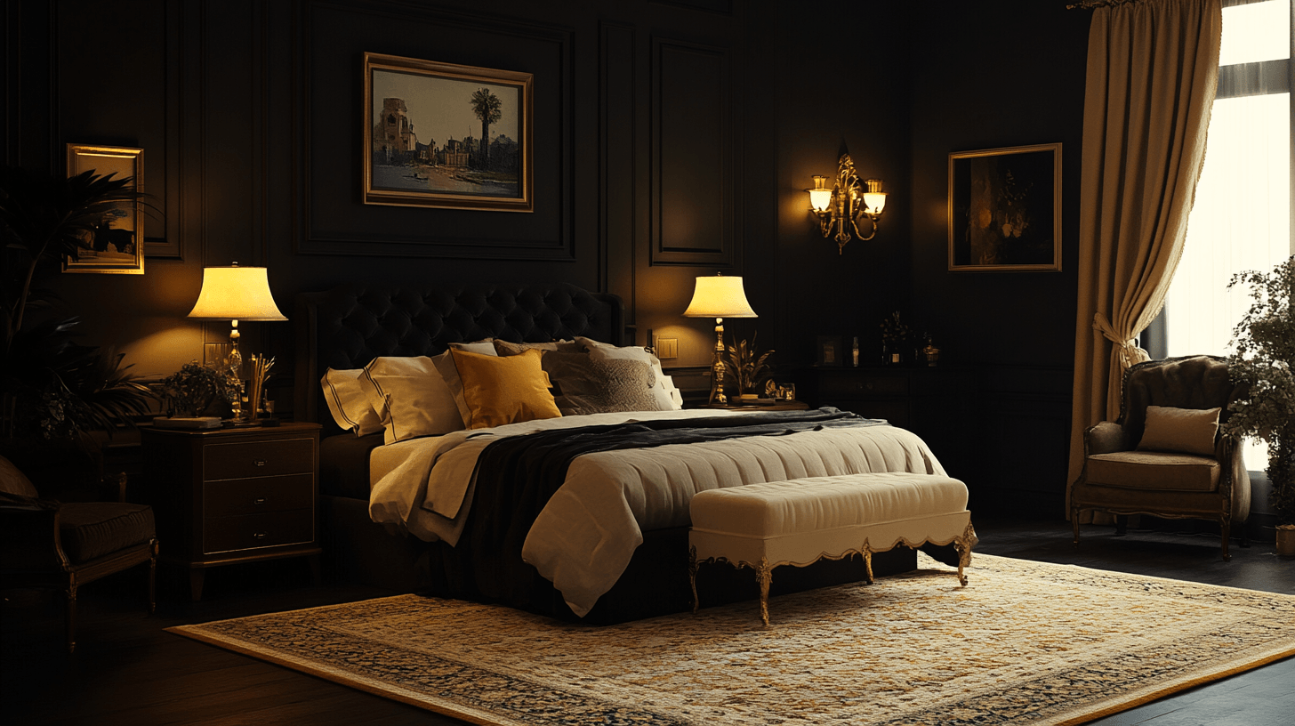 Dark colors in the bedroom: How to make the room feel cozy