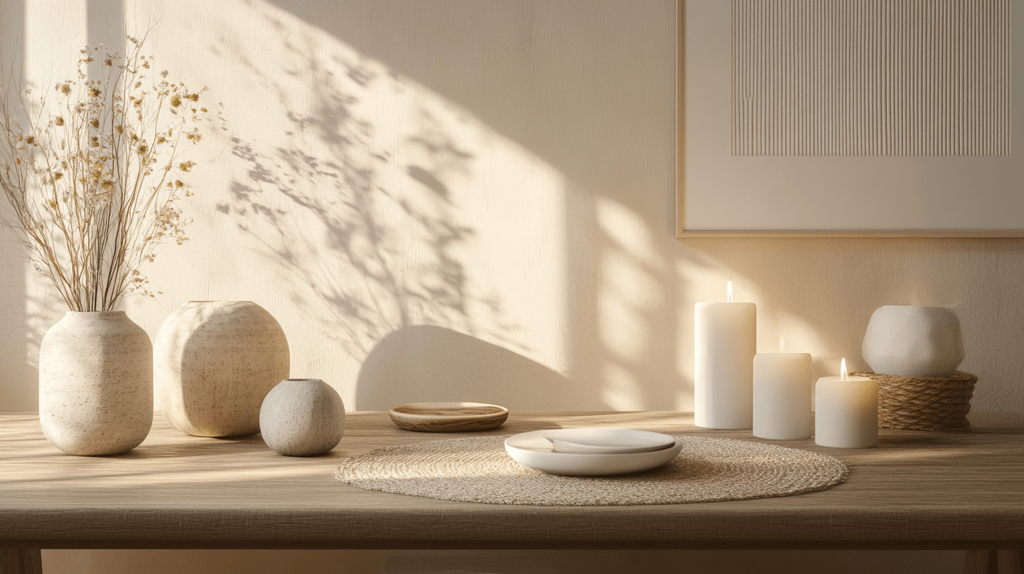 Decoration and accessories in the Scandinavian dining room