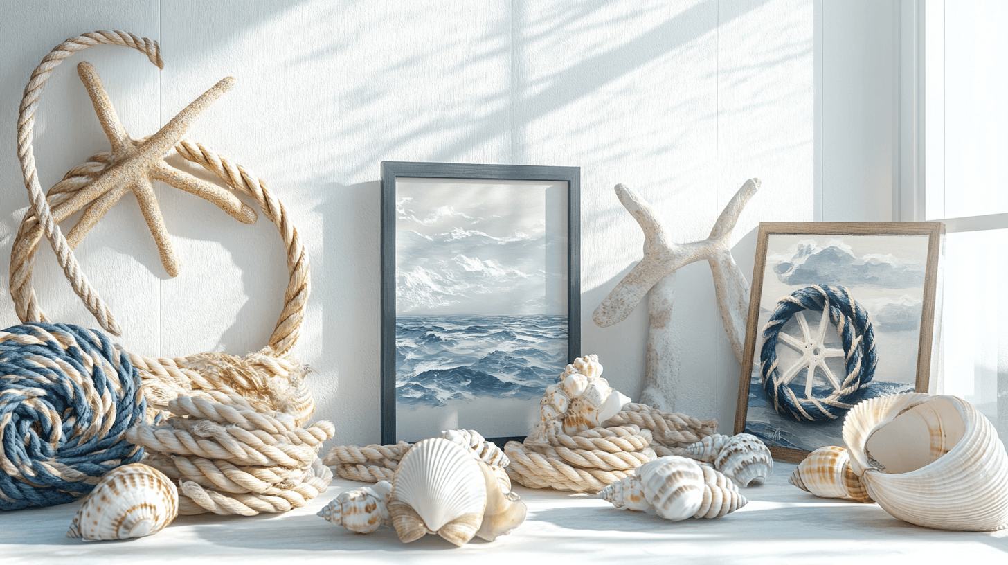 Decorations that complete the Coastal Chic look