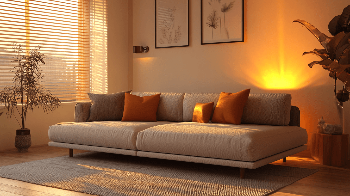 Living room with sofa bed: Combining flexibility and style