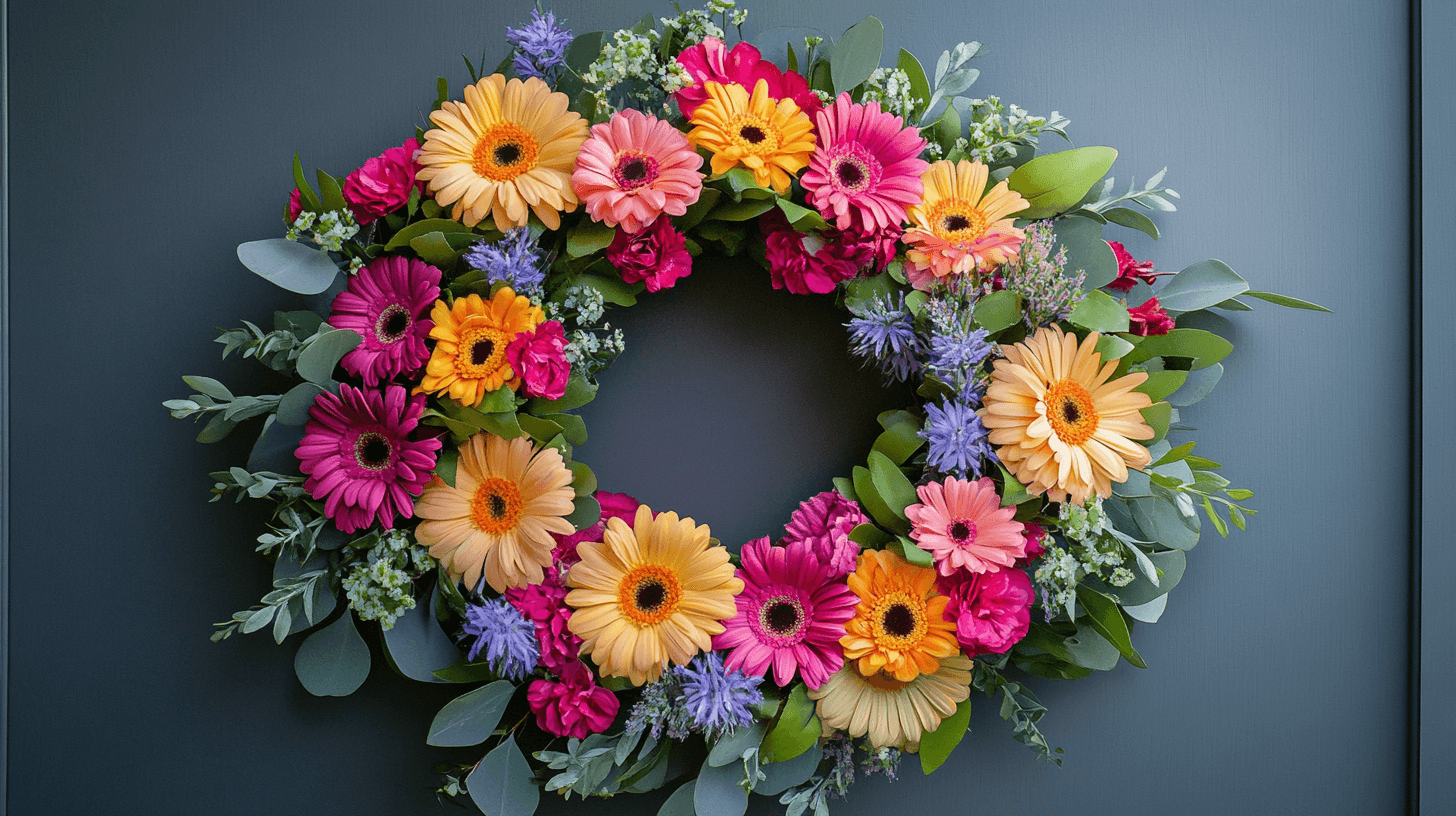 Fresh Flower Wreaths: Vibrant Colors and Scents