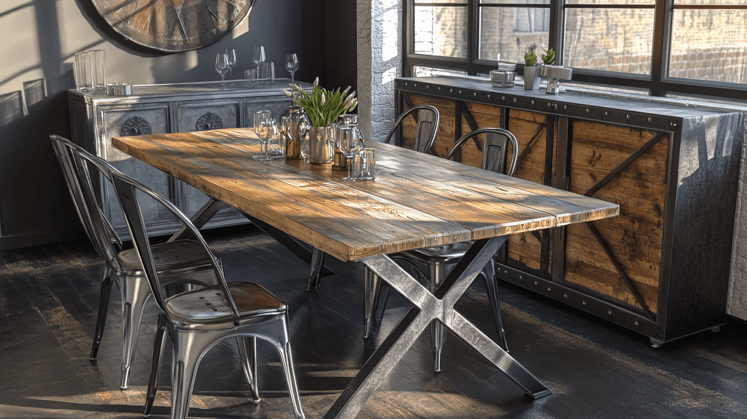 Furniture in industrial style: The perfect combination of metal and wood