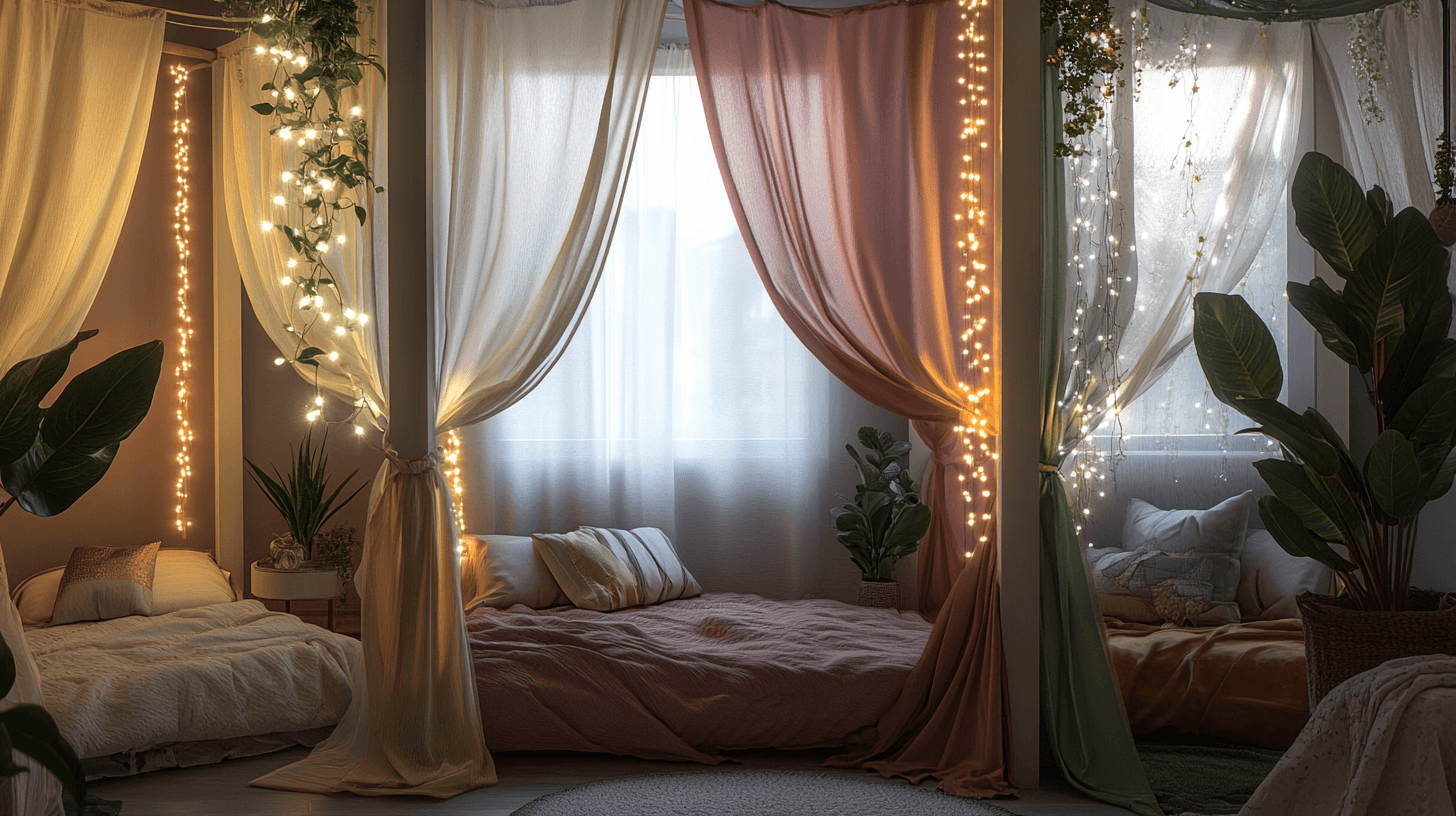 Decoration ideas for canopy beds