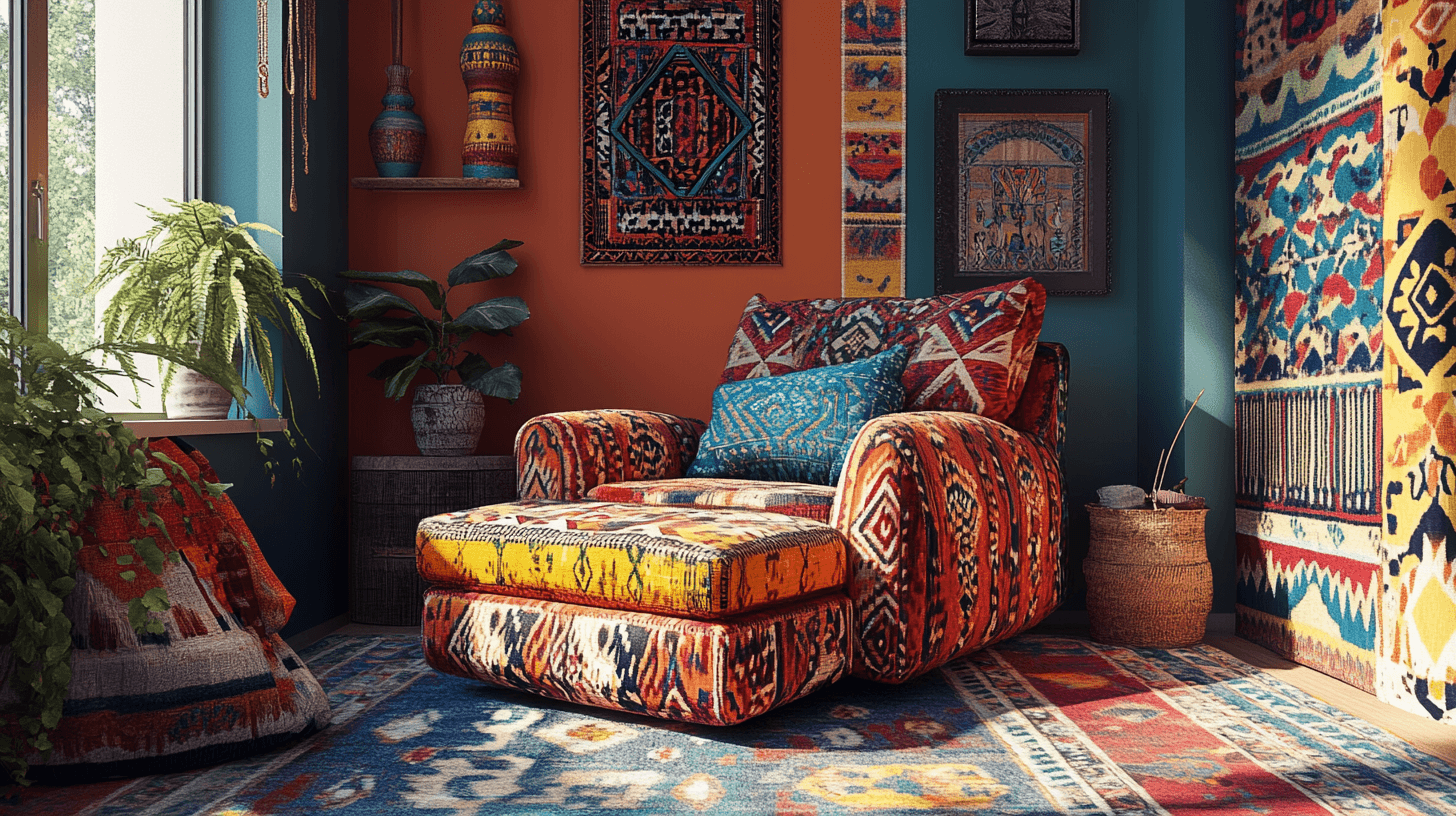 Colorful walls and ceilings
