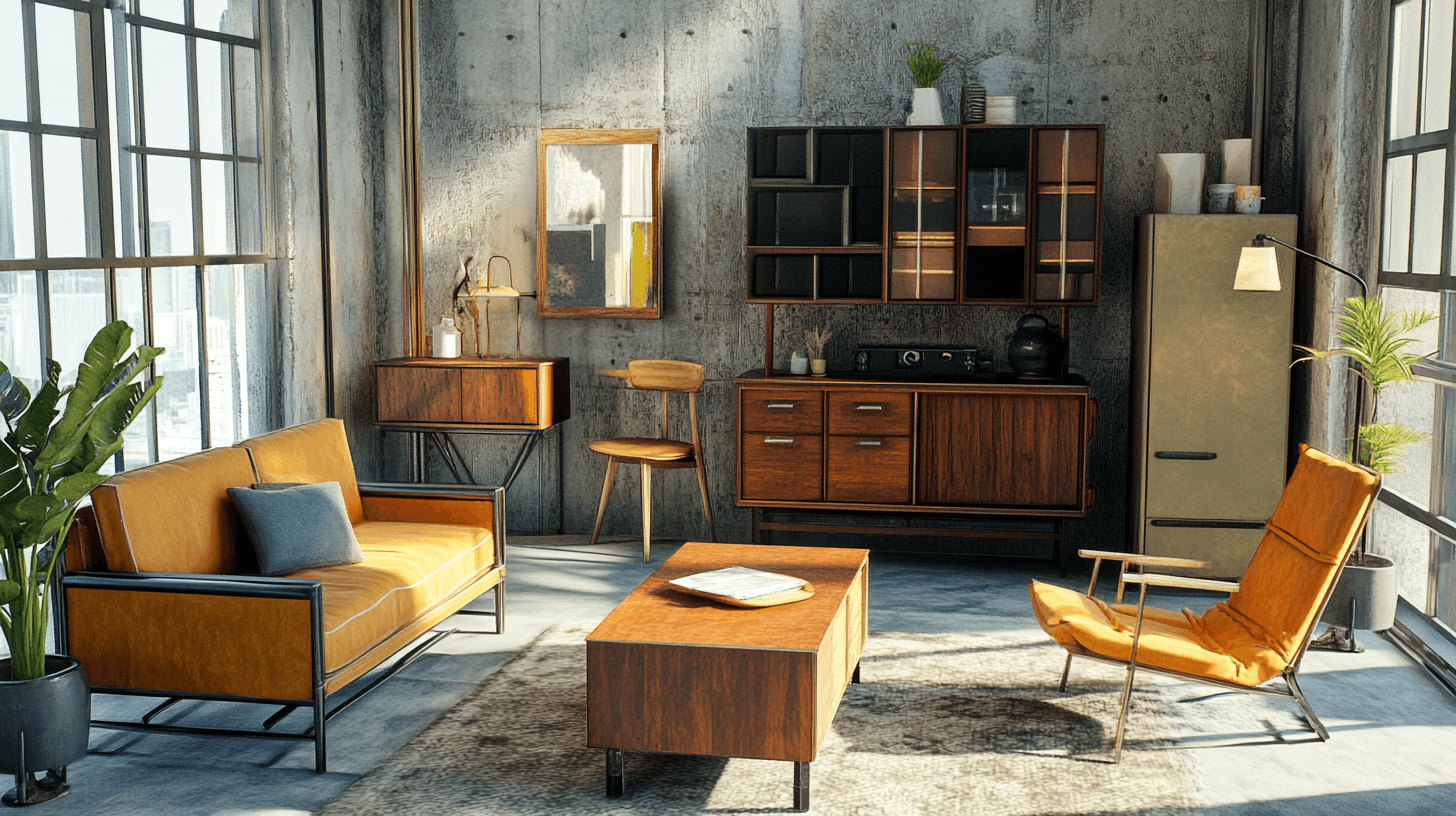 Furniture in Scandi Industrial style