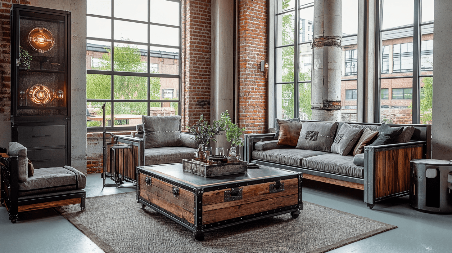 Industrial Chic: Robust materials stylishly combined