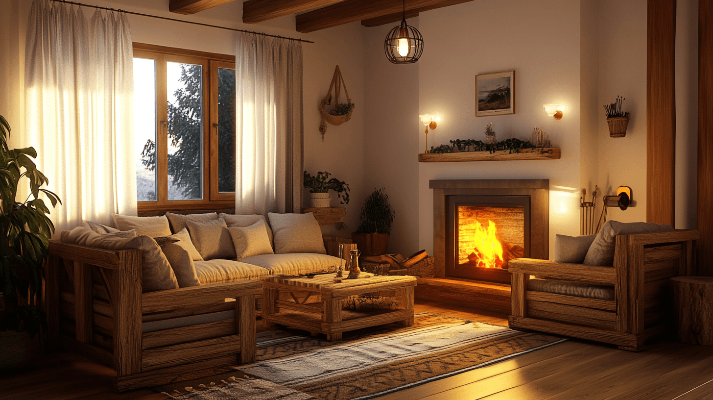 Rustic Charm: Coziness through Natural Materials
