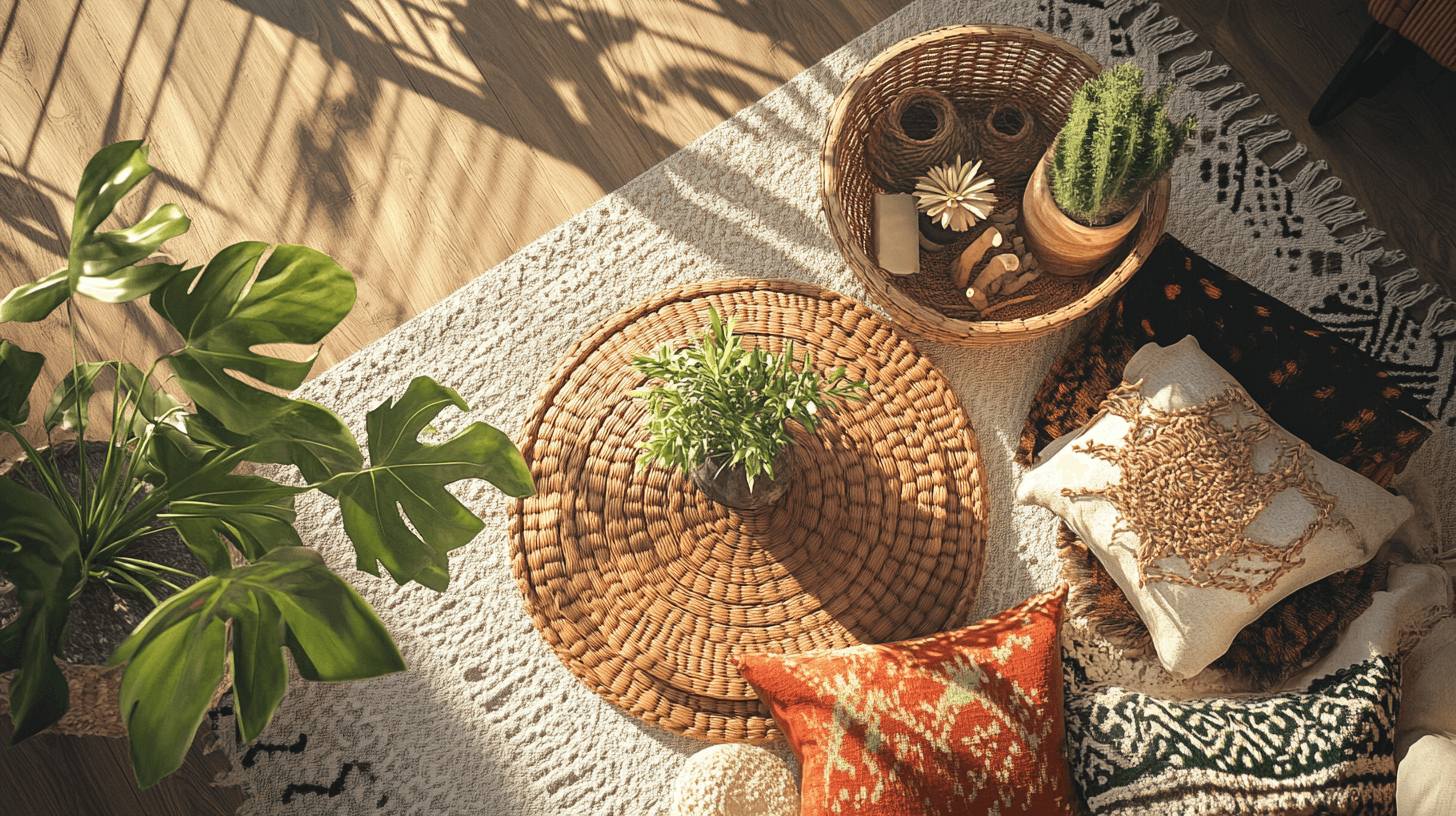 Decoration in Zen Boho Style: Natural Materials and Creative Accents