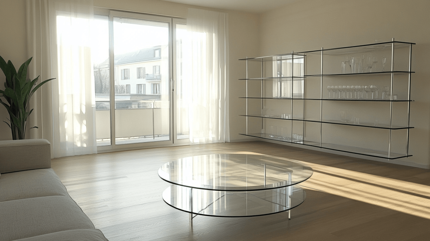 Glass furniture: Transparent lightness in the living area