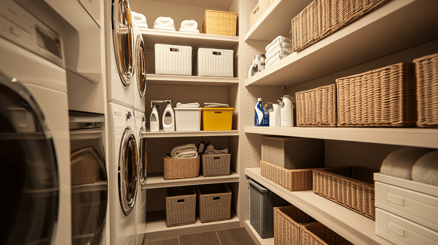 Clever storage for the laundry room