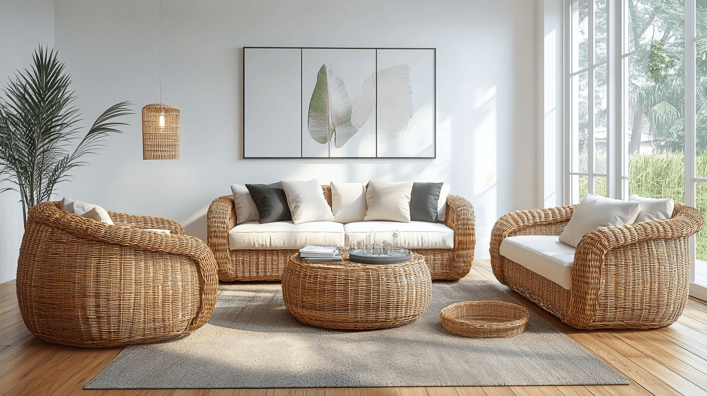 Rattan furniture indoors: Adding stylish accents