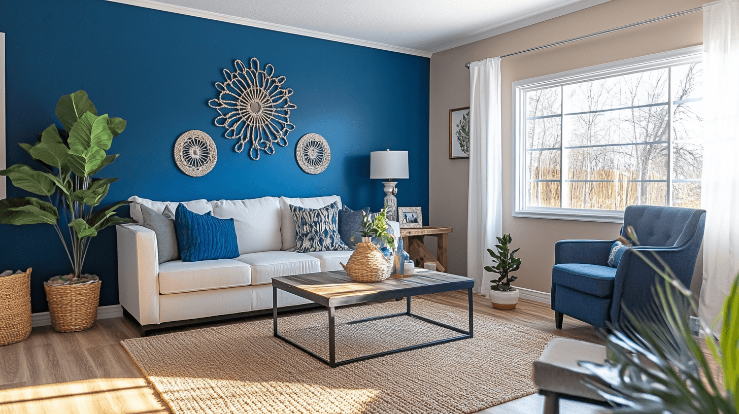 Navy blue as an accent color: Deep and calming in the living space